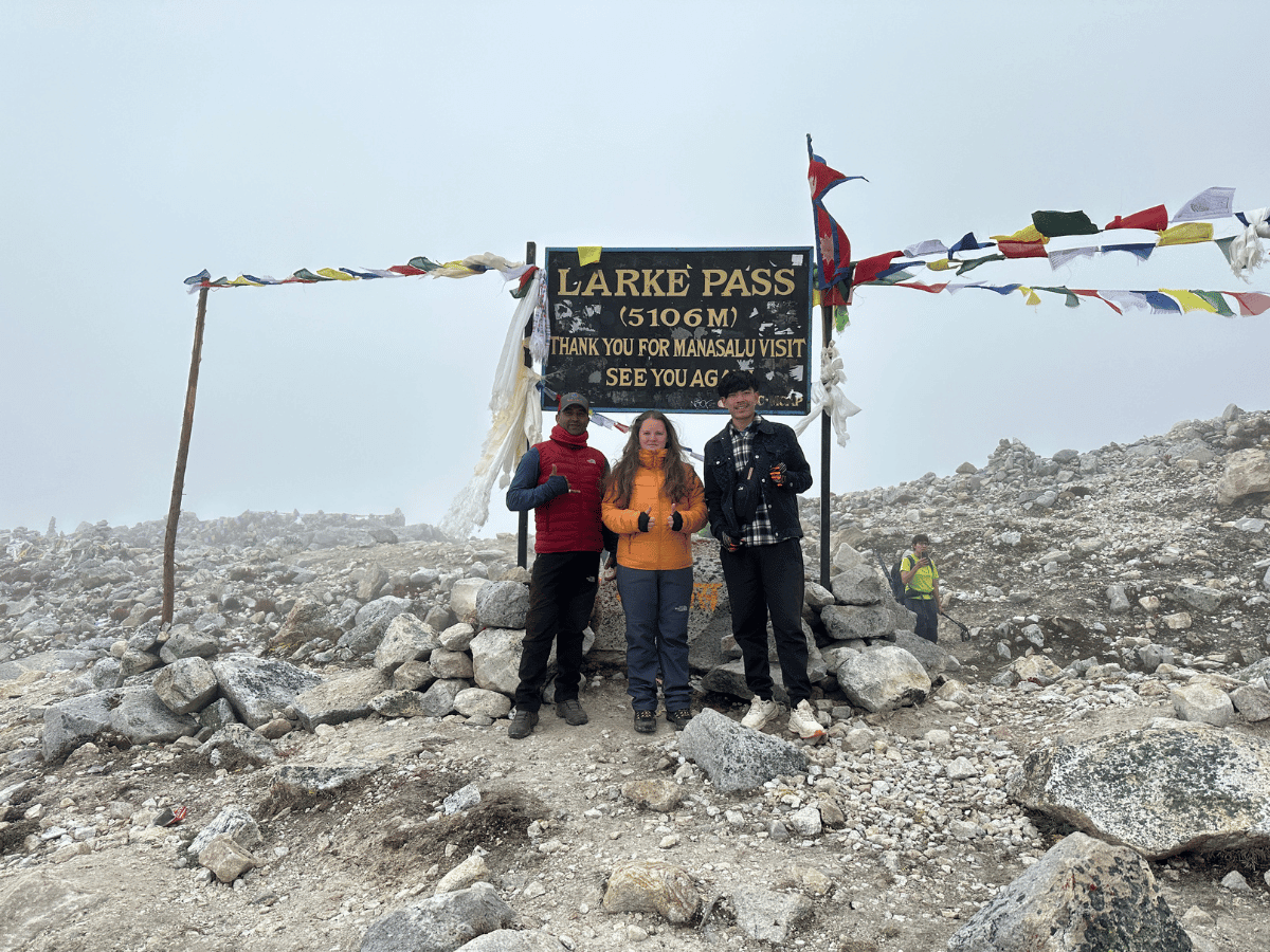 Larkya La Pass crossing on the Manaslu Circuit Trek