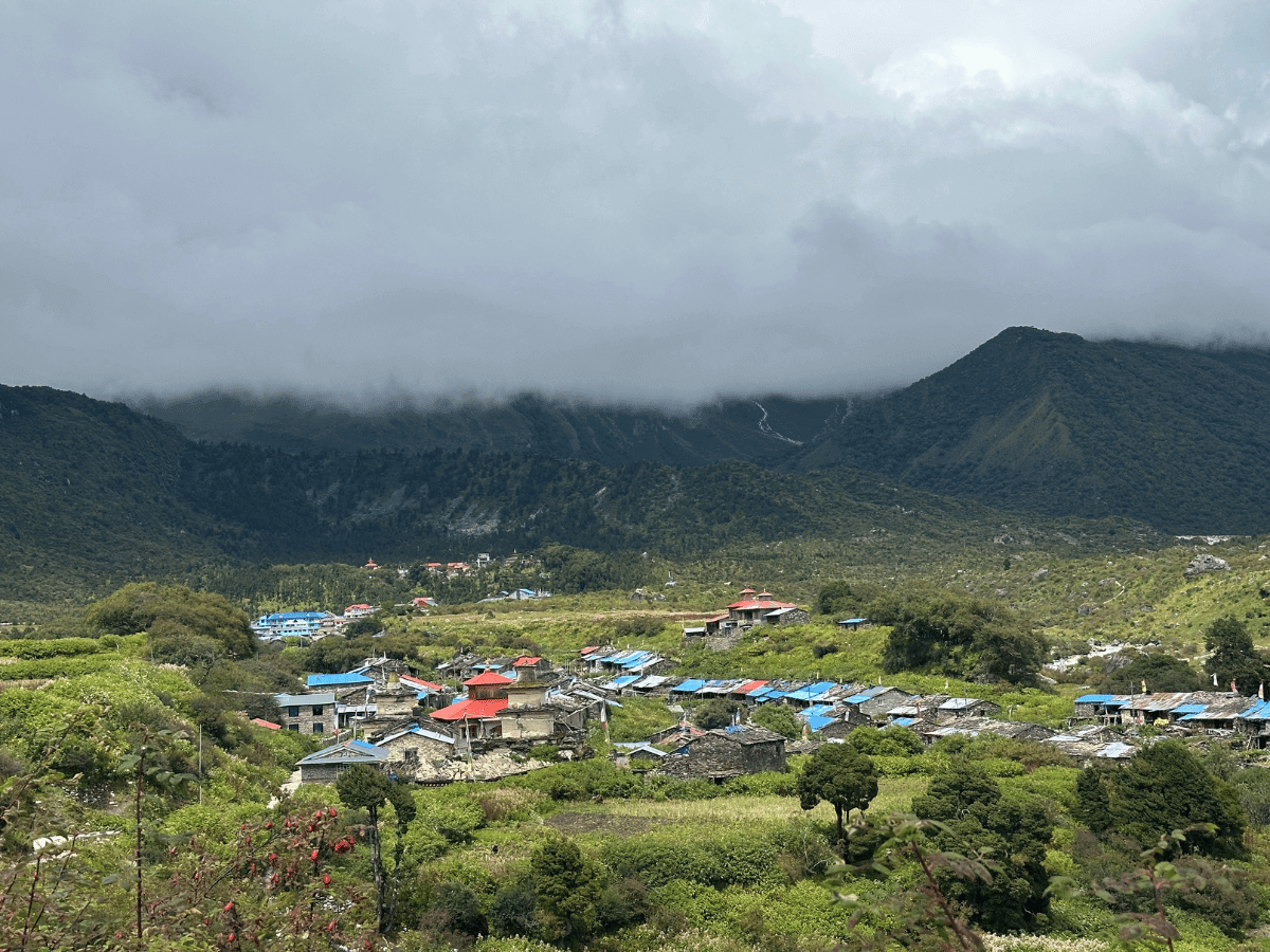 Sama Gaon village in the Manaslu region of Nepal